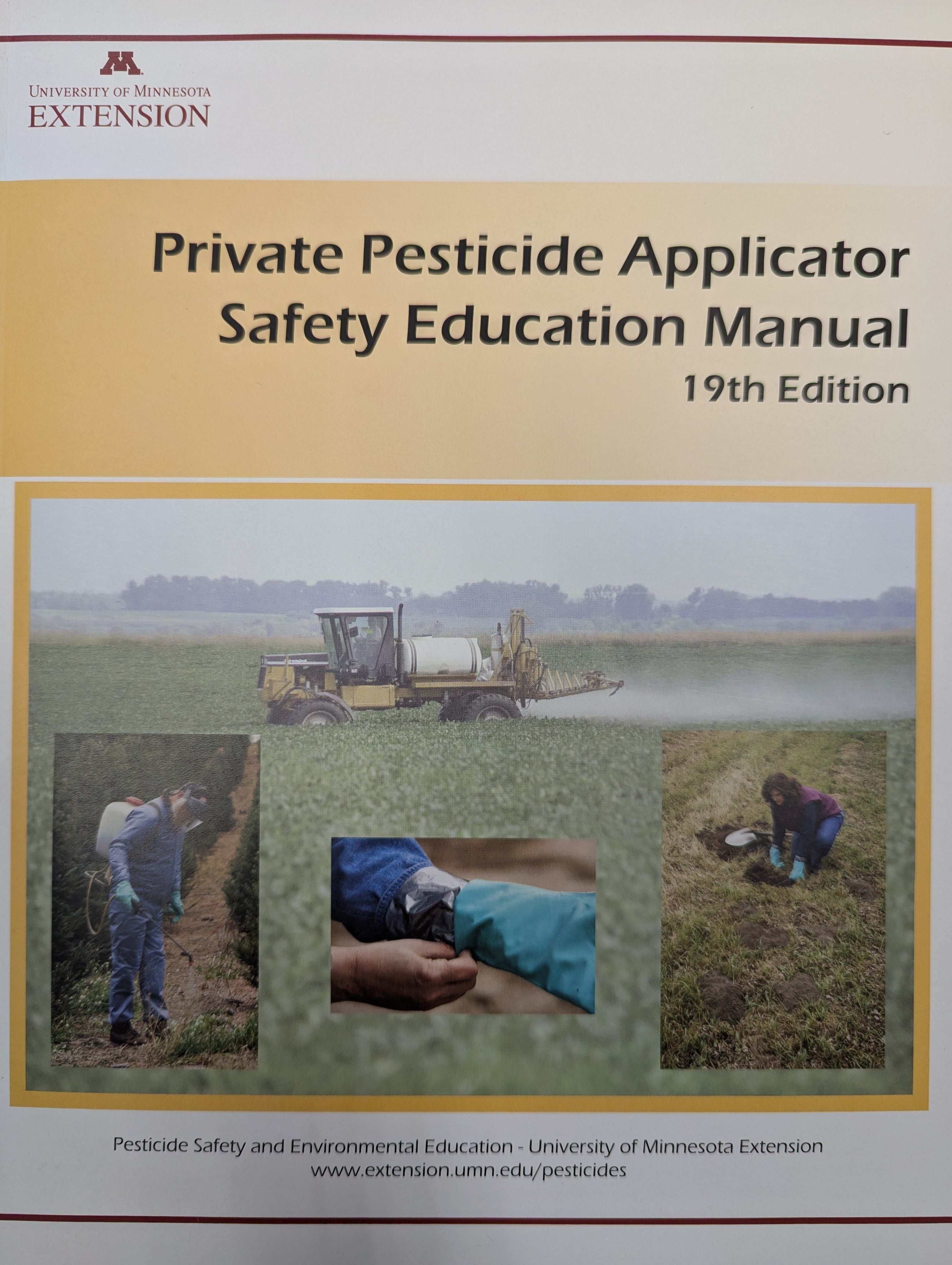 mn herbicide applicators license Private Pesticide Applicator Safety Education Manual, 19th Edition (20